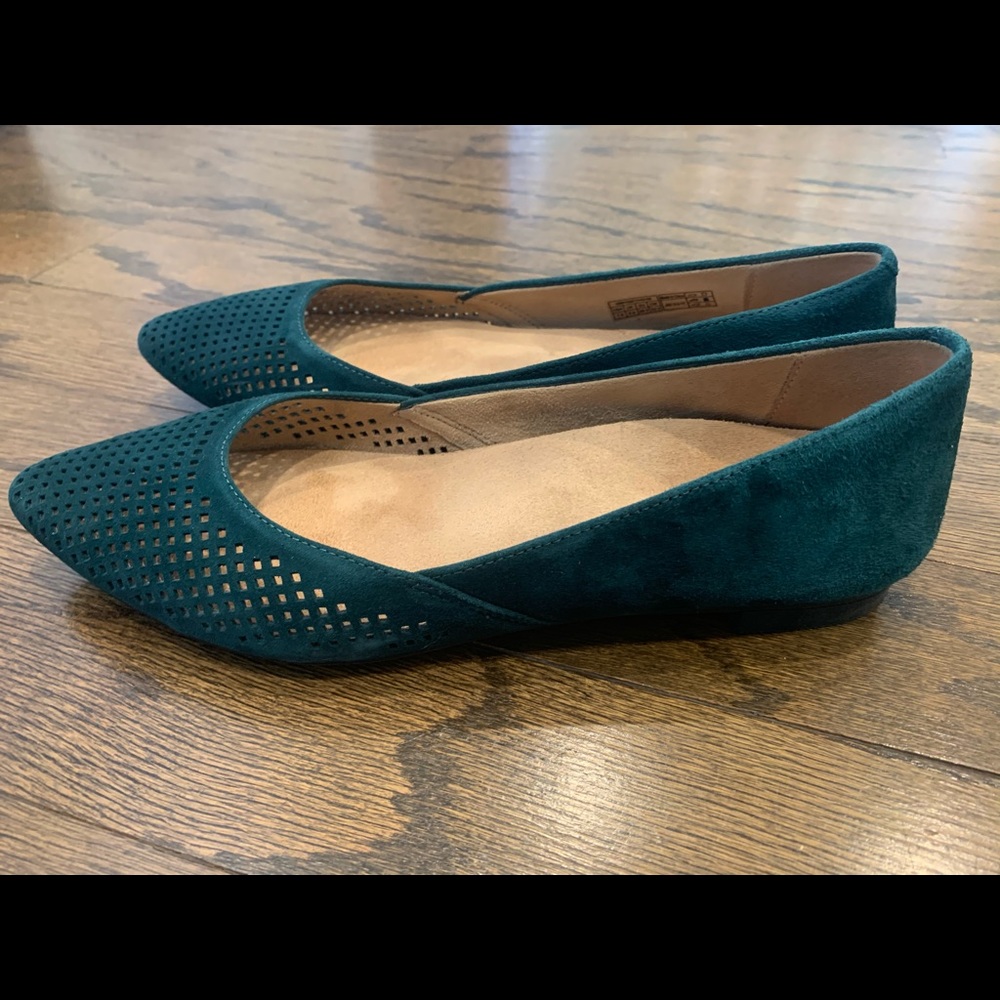 Vionic Gem Posey Teal Flats size 7.5, used w/box